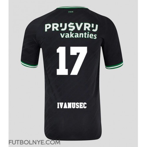 Camiseta Feyenoord Luka Ivanusec #17 Visitante Equipación 2024-25 manga corta